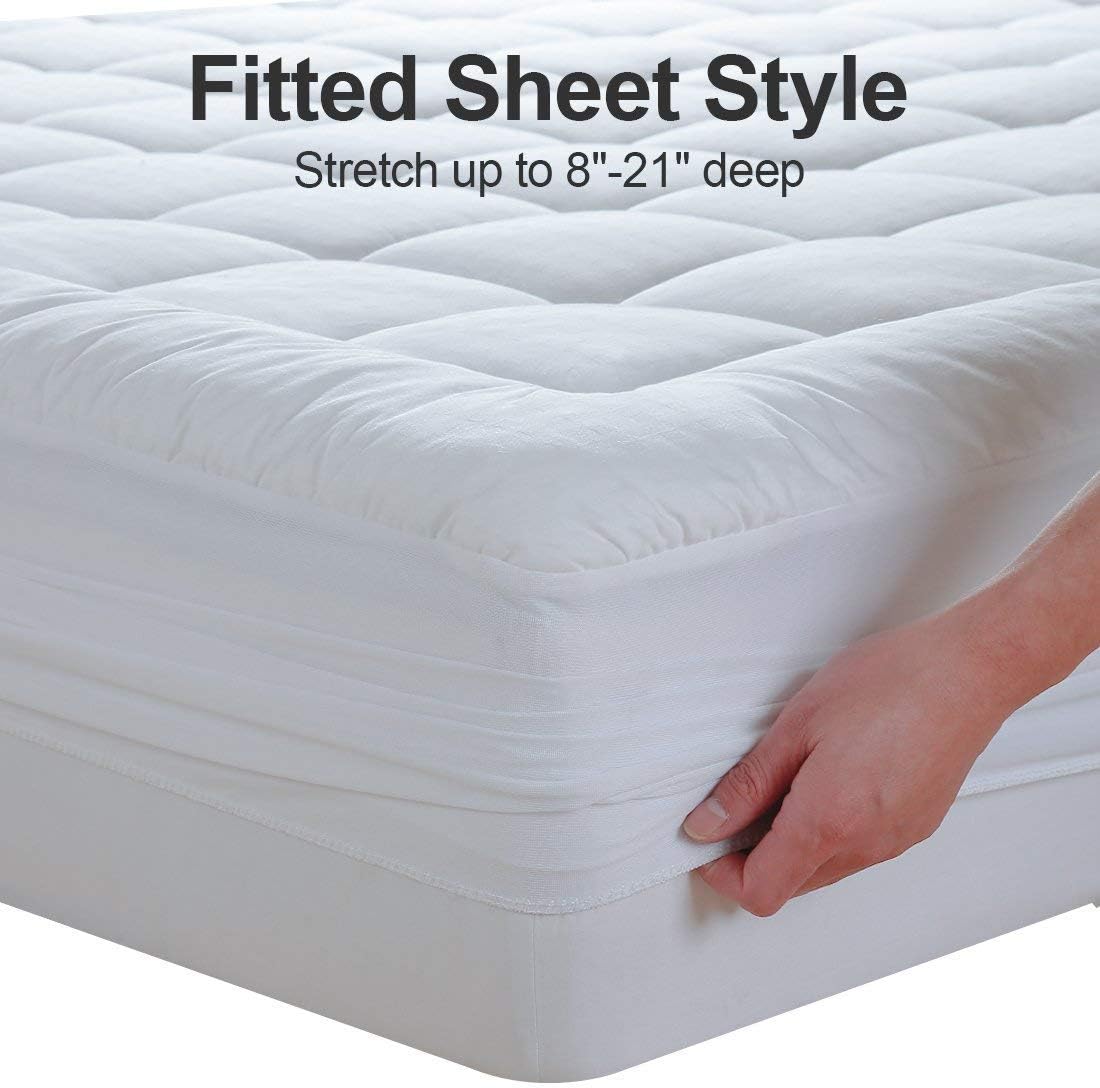 Easeland Mattress Pad Cover - Room Setting